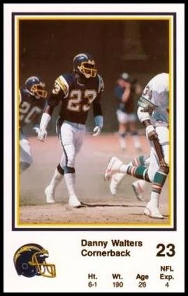1987 San Diego Chargers Police 17 Danny Walters